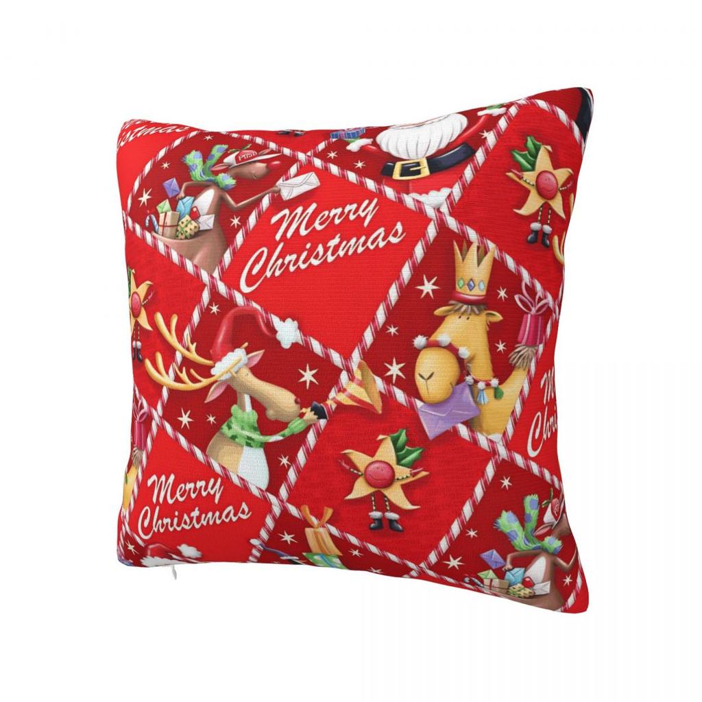 Pillow Cover Christmas Pattern Cushion Cover Kawaii Pillow Case For Sofa Home Decorative Pillowcases