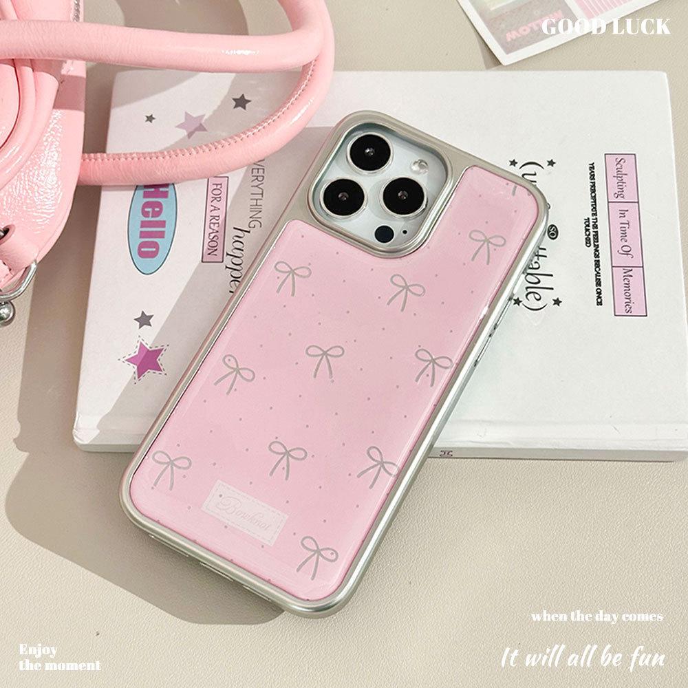 The New Electroplated Resin Is Suitable for IPhone 16 Phone Cases IPhone 15 Protective Cases  14 Bows 13 Bracelets  and 12