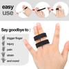 10pcs Buddy Tape Finger Straps No Slip Hook Loop Finger Splints, Reusable Fabric Buddy Wraps For Broken Toes Tw