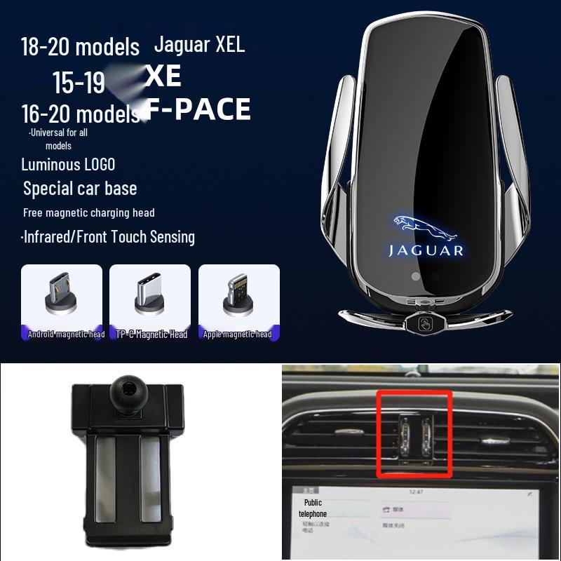 Jaguar XFL/XEL/E-PACE/F-PACE Magnetische Kabellose Schnelllade Auto Handyhalterung