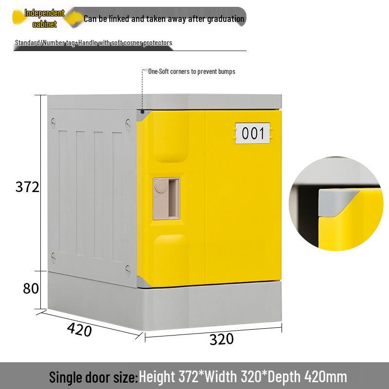 ABS Plastic Lockable Storage Cabinet for School Backpacks
