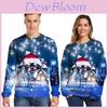 Unisex Hässlicher Weihnachtspullover mit lustigem Hundeaufdruck und weichem, atmungsaktivem Stoff