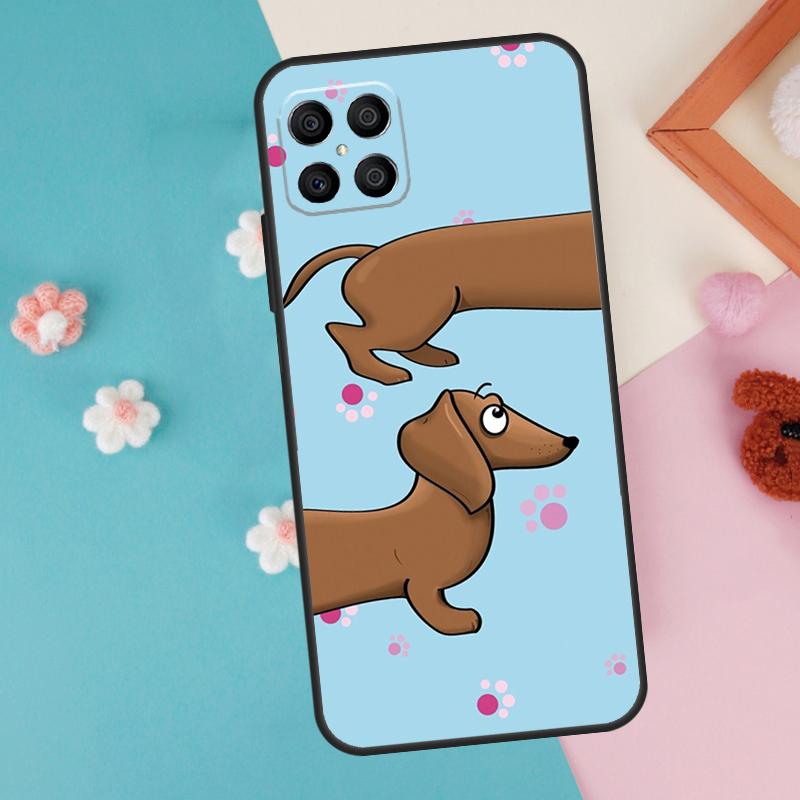 Cartoon Dachshund Dog Case For Honor Magic 7 5 6 Lite Pro Honor X8b X9b X9a X8a X8 X9 X9c 50 70 90 200 Lite Cover