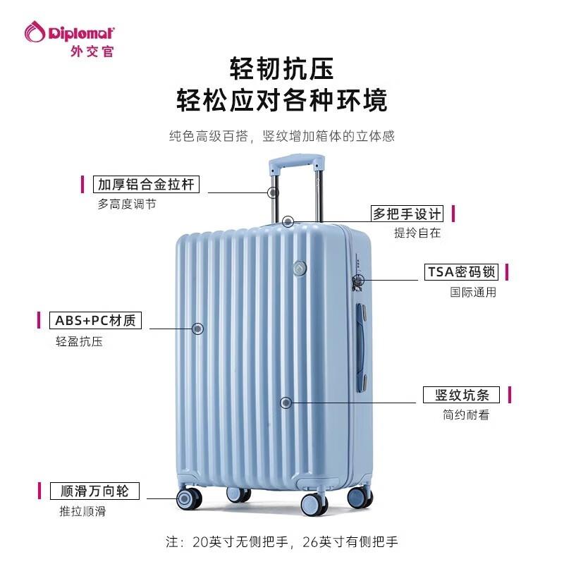 Diplomat TC-6106 Hardside Carry-On Spinner Suitcase