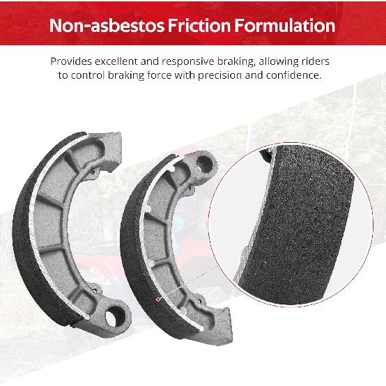 Rear Brake Shoes For Honda Rancher 350 400 420 Foreman 400 450 500 520, OEM# 06430-HN0-A30 06430-HN0-A20 06430-HN0-A01