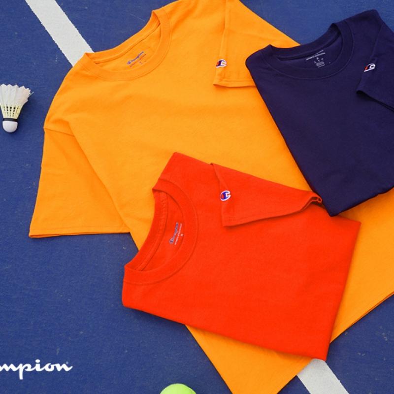 Champion Plain Short Sleeve Tee   Purple T425 Purple
