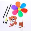 Six Colors Three-dimensional Windmill Cartoon Children Toys Home Garden Decoration Wind Spinner Whirligig Yard Decor