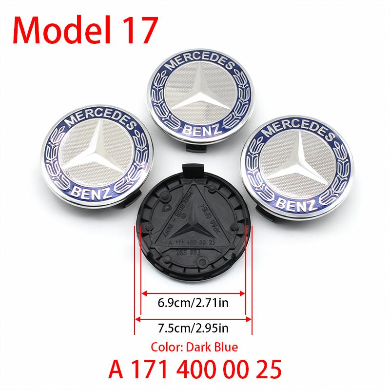 4Pcs 60mm 75mm Car Wheel Center Logo Badge Hub Cap For Mercedes Benz W211 W205 W213 W203 C218 A207 CLA CLS E Class Accessories