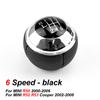 Car Styling MT 5/6 Speed Chrome Gear Shift Knob Lever Shifter Handball For Mini R50 2000-2006 / Cabrio R52 R53 Cooper