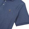Polo Ralph Lauren Solid Color Small Pony Embroidered Casual Plain Short Sleeve Polo Shirt Men Tops Gray Blue 710870645-013