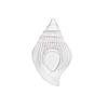 Creative Gold-Rimmed Conch Glass Salad Bowl Set