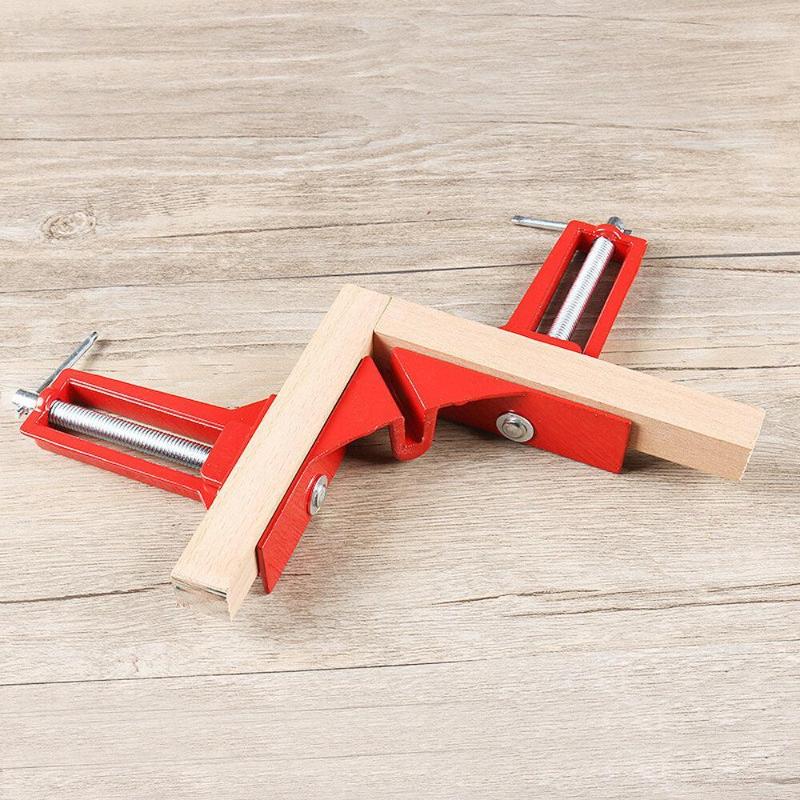 1/4 Pcs Heavy Duty 90 Degree Right Angle Clamps Adjustable Screw For Woodworking Picture Framing Diy