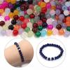 60pcs 8mm Glass Beads Colorful Round Loose Spacer Beads for Jewelry Making DIY Necklace Bracelets Earrings Key Chain Accessories