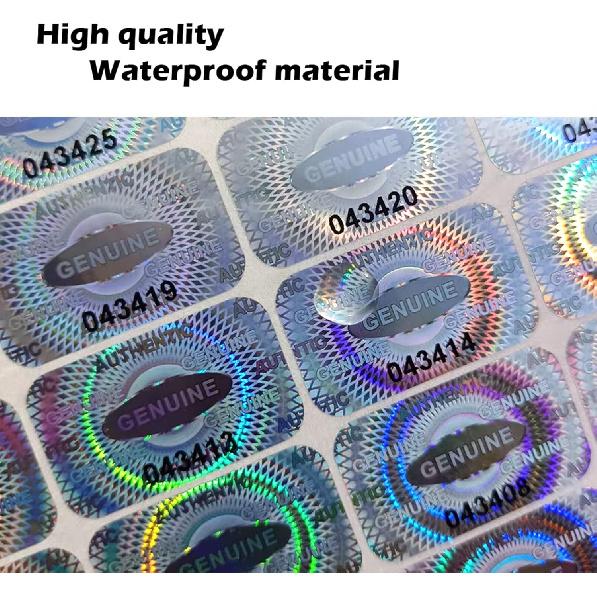 Dose Not Apply 300 Pcs Authentic Hologram Labels/Stickers Silver Transfer Tamper Evident Security Warranty Void Seals/Stickers High Security Proof
