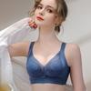 Lightweight Breathable Seamless Lace Bra That Makes Large Breasts Appear Smaller Without Underwire and With Side Boob Support