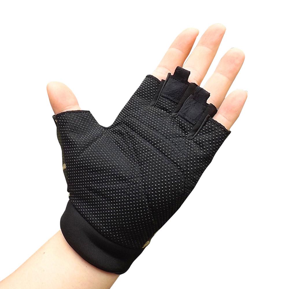 Men Antiskid Cycling Bike Fitness Sports Half Finger Gloves