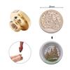 25mm Round Sealing Wax Copper Head 3D Stereoscopic Relief Christmas Series Stamps Print Head DIY Manual Account for Wedding Card
