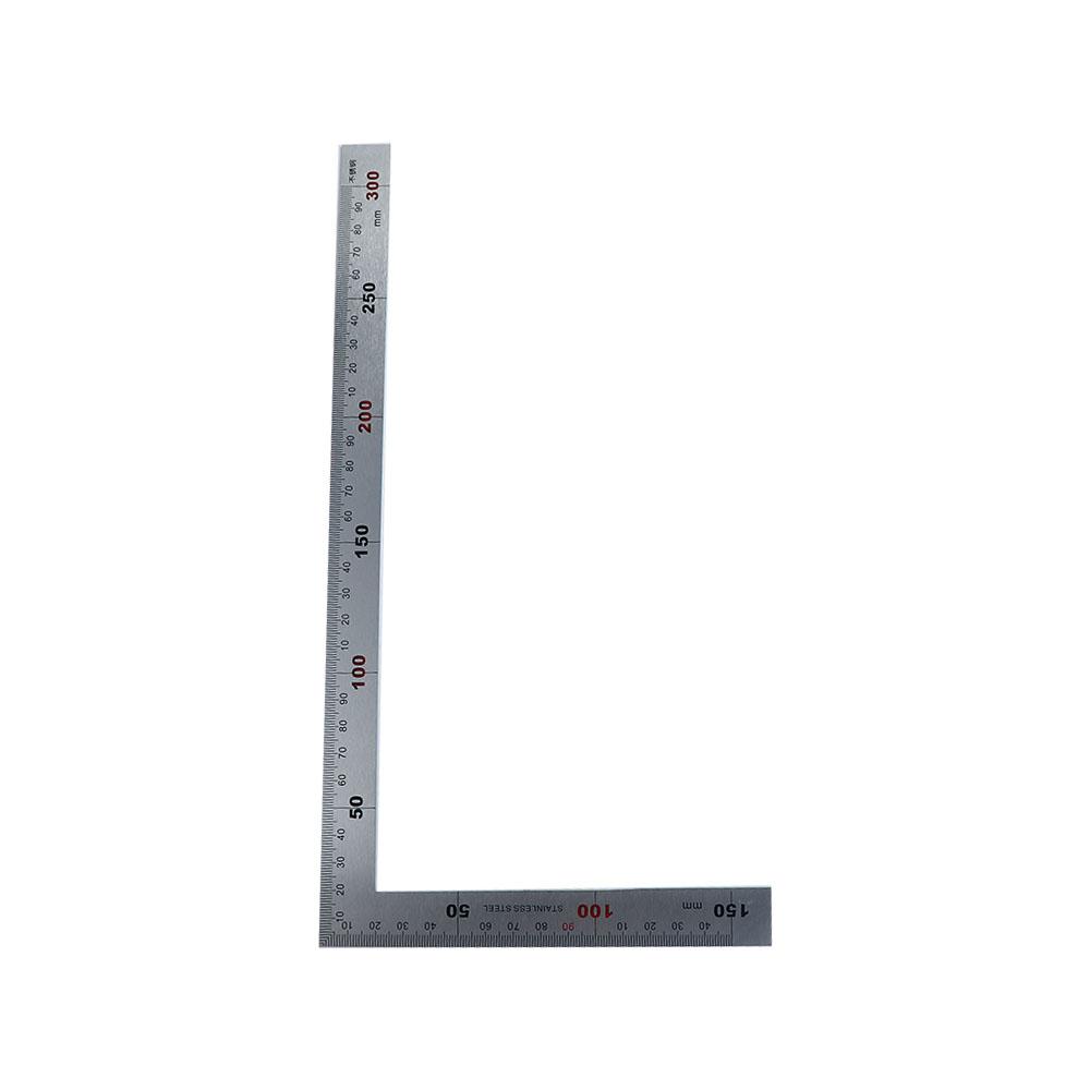 Bildendes zweiseitiges Metall-Edelstahl-Messwerkzeug Gerader Lineal 90-Grad-Winkelmesser 90-Grad-Lineal L-Form-Lineal