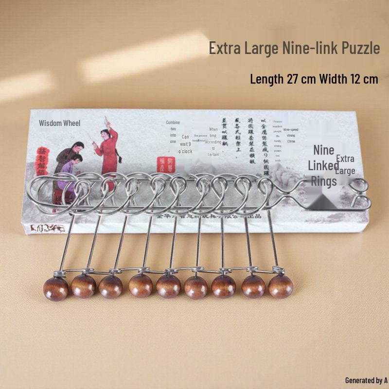 Children's 8-Piece Metal Puzzle Set: Educational Disentanglement Toy