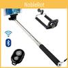 Extendable Steel Stainless Selfie Stick With Bluetooth Remote Control Outdoor