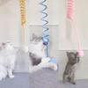 1/3Pcs Hanging Cat Toy Retractable Elastic Rope Plush Ball Teaser Wand Self Play Toy For Kitten Indoor Entertainment