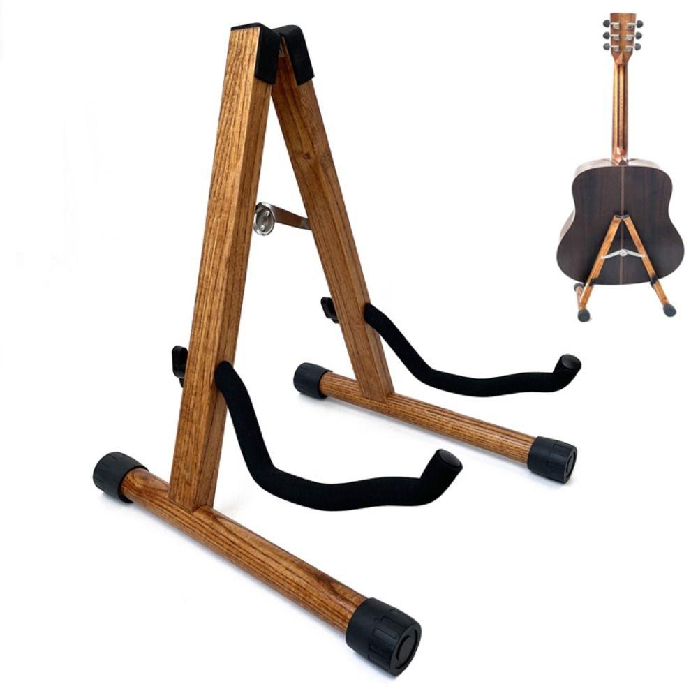 

a-Frame Guitar Stand Wood Ukulele Floor Rack Violin Display Holder Guitar Accessories