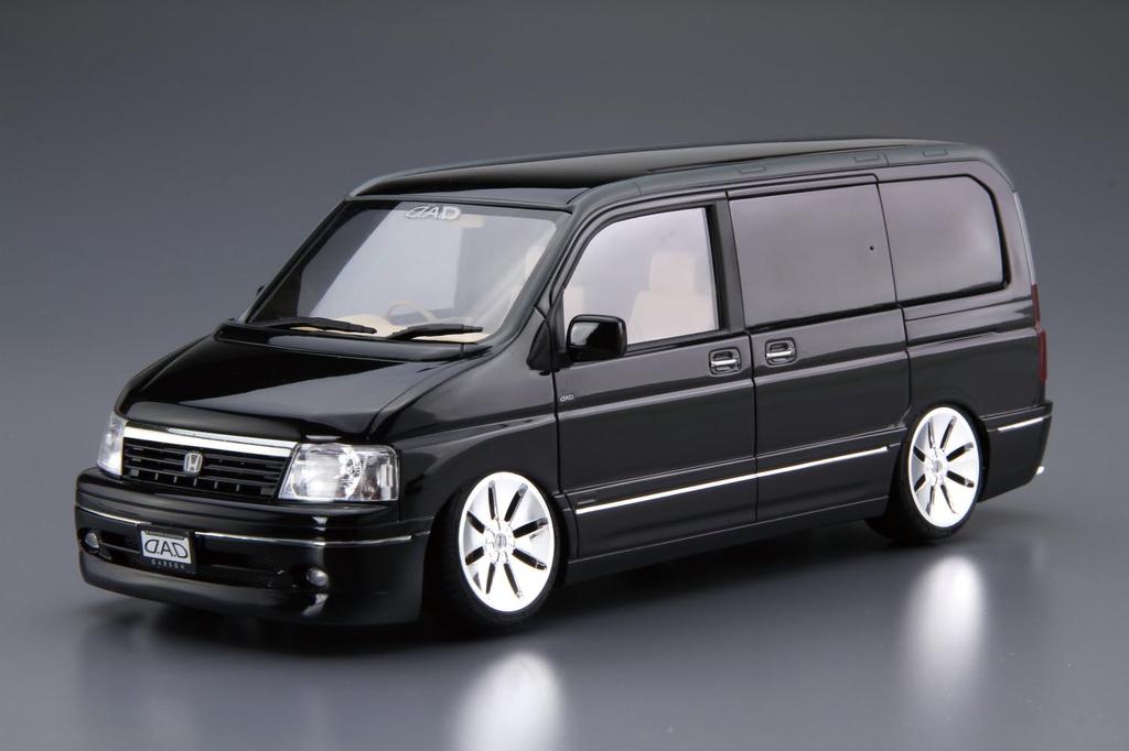 Aoshima Bunka Kyozai The Tuned Car Series 48 Honda RF3 Step Wagon 2001 Plastic Model (AOSHIMA) 1/24 No. D.A.D