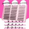 Lashie - Set: Curl Multipack False Eyelashes Cluster (Various Designs)