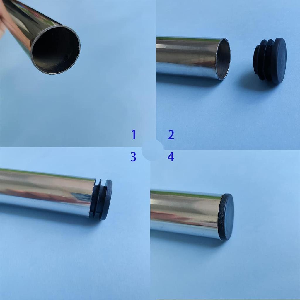 Tube Insert Pipe End Cover Cap Plastic Furniture Inner Insert, Table, Chair, Sofa, Bench(Outer Diameter 32mm)