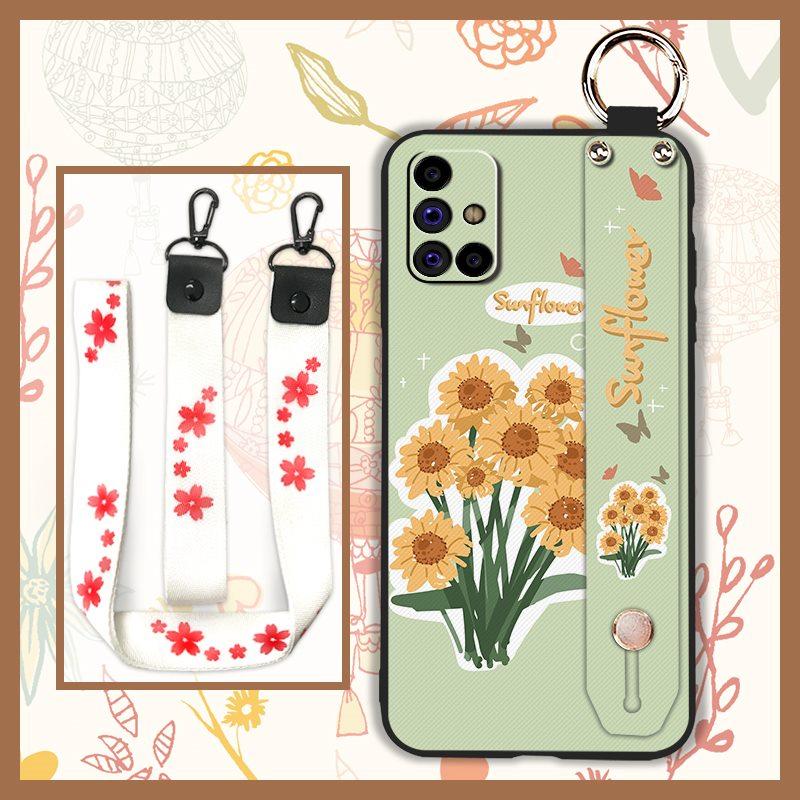 Silicone Fashion Design Phone Case For Samsung Galaxy M31S/SM-M317F/M315F Waterproof Oil Painting Ring Phone Holder