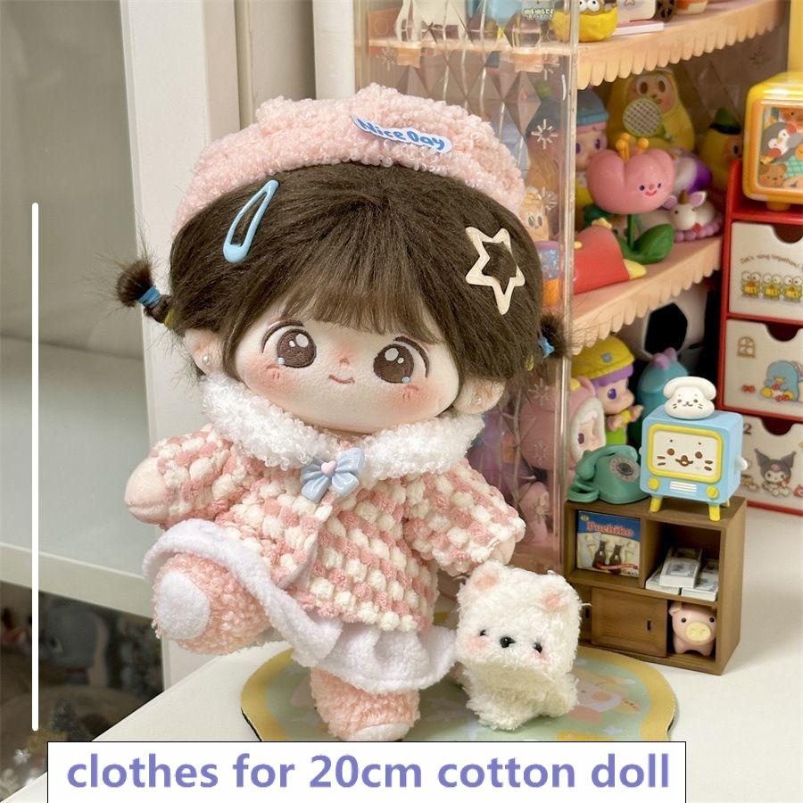 20Cm For Cotton Doll Plush Clothes Winter Outfit Lovely Doll Clothes Accessories For 20Cm Plush Cotton Doll Dress Up Diy Toys
