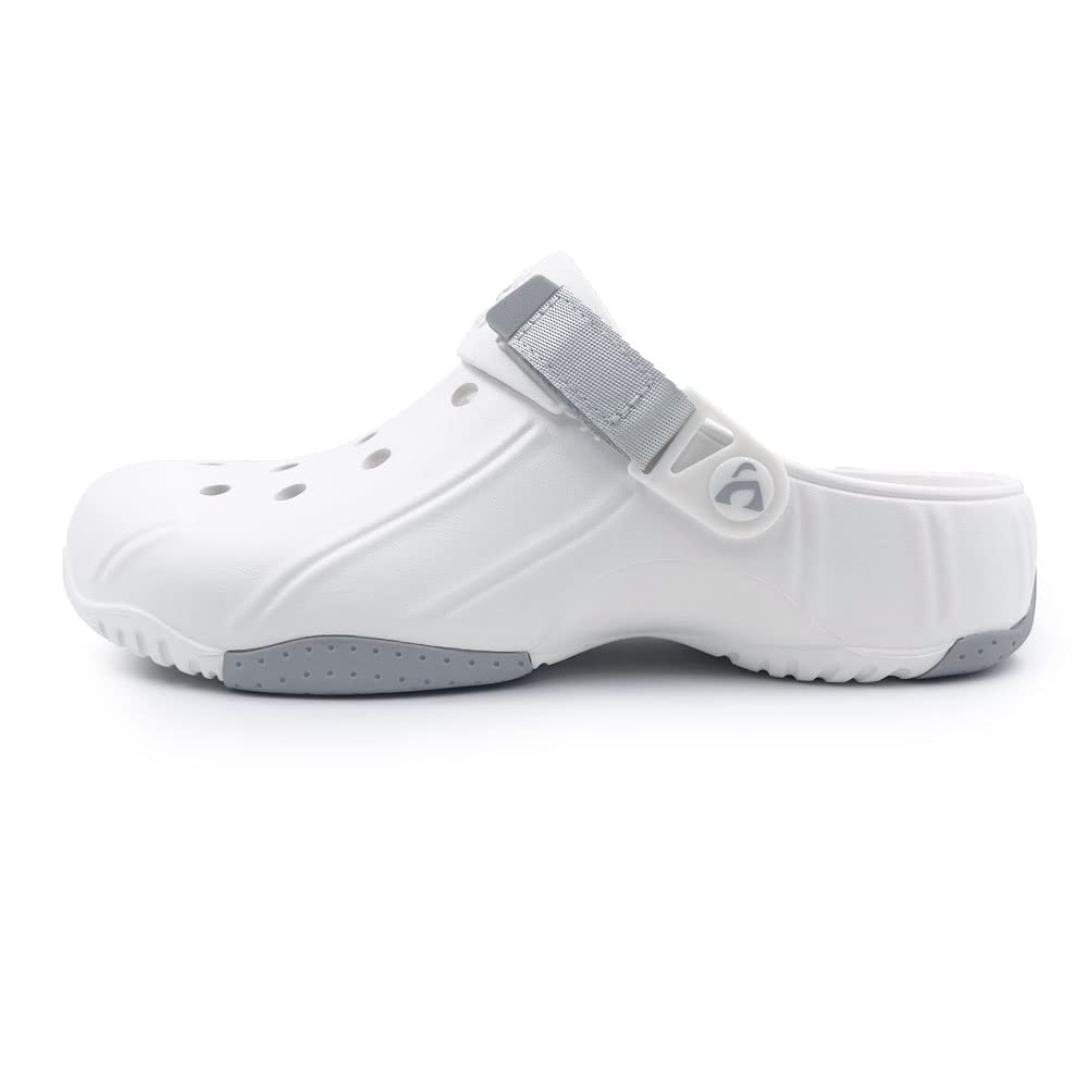 Amozi and Clog Perfect for Outdoor and CL304 Size Men's Women's Sandals, Casual, Fashionable, Breathable, Wear, Beach, River, Summer. White, 27.0cm.
