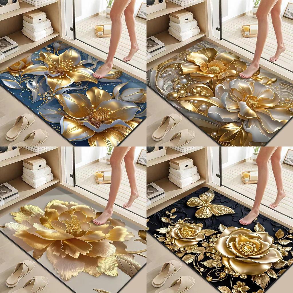 Diatomaceous Mud Floor Mat For Bathroom With Absorbent Antislip Design Suitable For Home Use