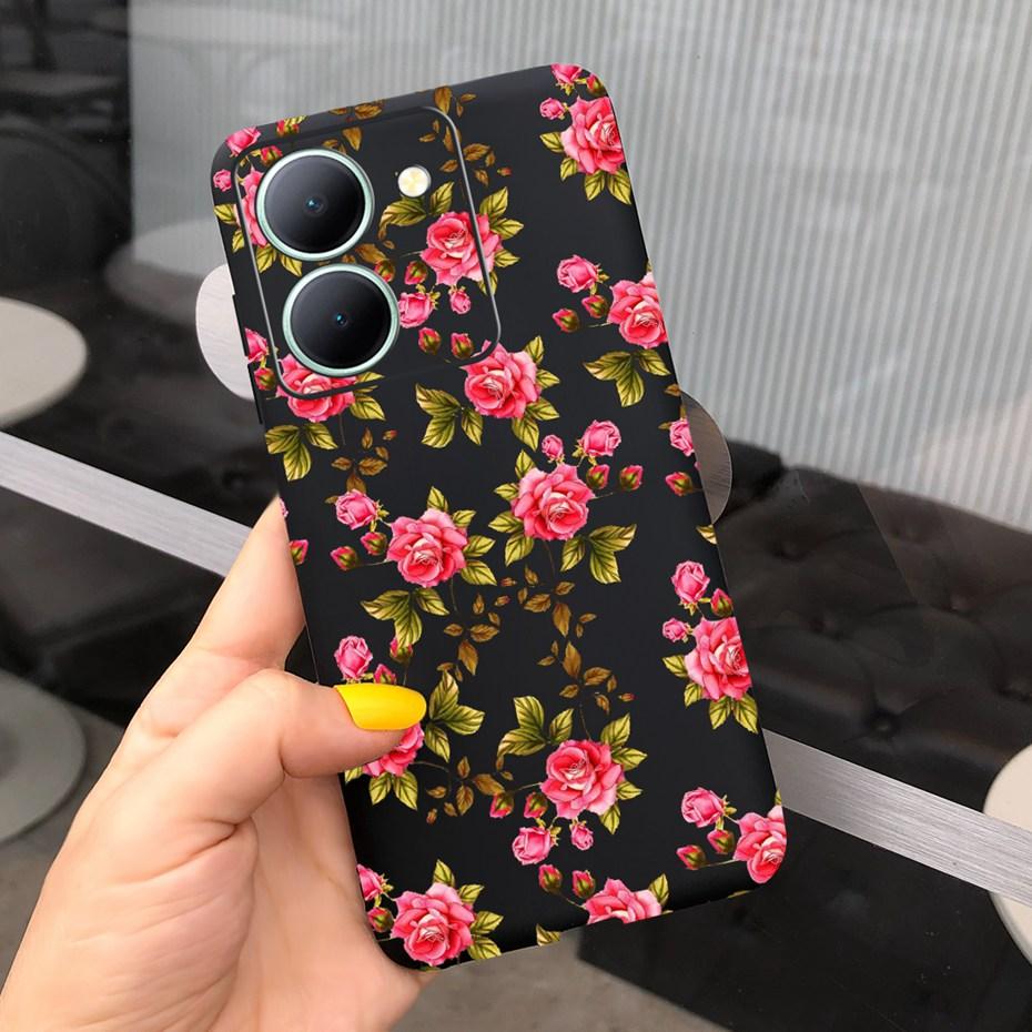 For Vivo Y36 Case 2023 Cute Love-heart Pattern Jelly Silicon Soft Phone Back Cases Cover For VivoY36 Y 36 4G 5G V2247