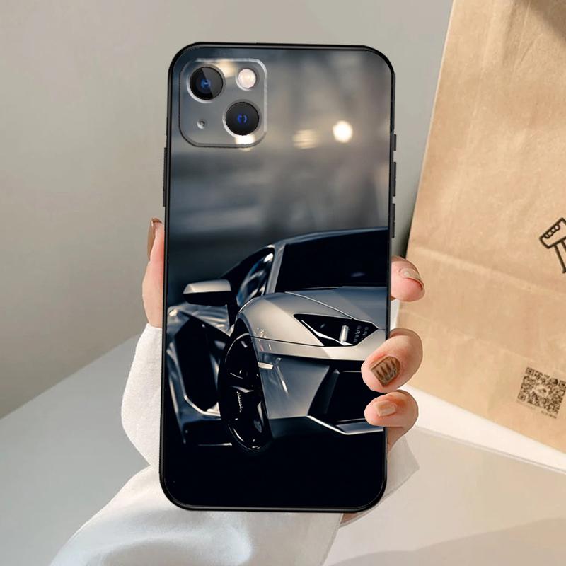 Cool Sports Car Phone Case For iPhone 17 Air 16 15 14 13 11 12 Pro Max 13 12 mini 15 16 Plus 16e Cover Coque