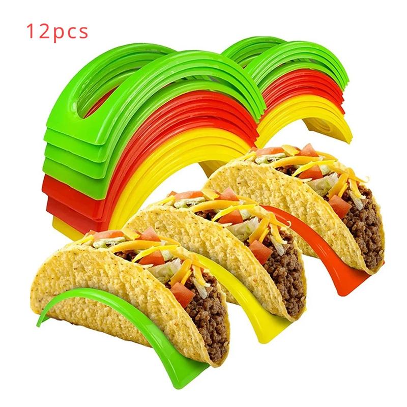 

Burrito Rack Tortilla Tray Food Tray for Small Parties Non-toxic Bisphenol Free Tuesday Kitchen Items Cooking Door Hot Dog Grill