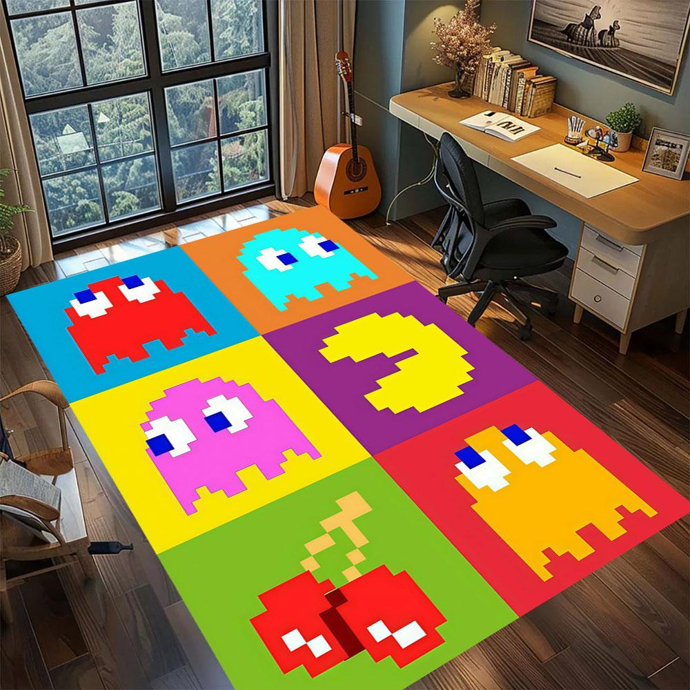 PacMan anime character Carpet for Living Room Bedroom Home Decor Cool Movie Mat Play Floor Mat