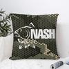 Fashion N_Nash Fishing Pillow Case Plush Fabric Soft Double Sided Print Sofa Cushion  Throw Pillow Sl,