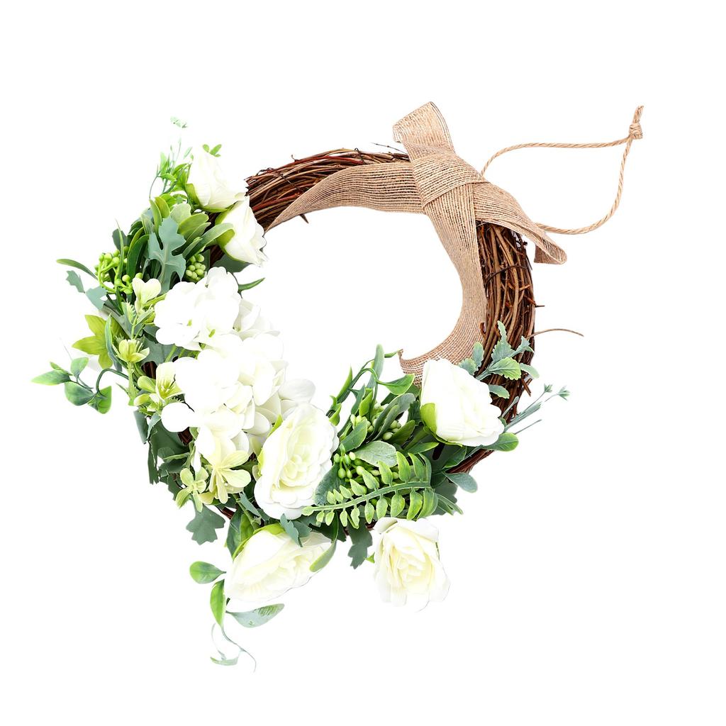 Faux Half Wrth Spring Yr Round Artificial Floral Wrth for Farmhouse Front Door Porch Wedding Decor