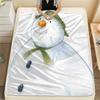 1PC The Snowman Print Flannel Blanket, High quality All Seasons, Home Decor, Warmth and Comfort, Perfect for Christmas Gifts