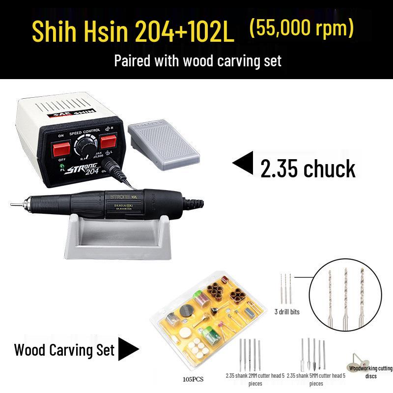 204 Dental Engraving & Grinding Machine for Jadeite, Nut, Wood, & Jade Carving