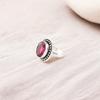 Natural Pink Rubellite Gemstone 925 Solid Silver Jewelry Handmade Ring For Gift RR-62-12