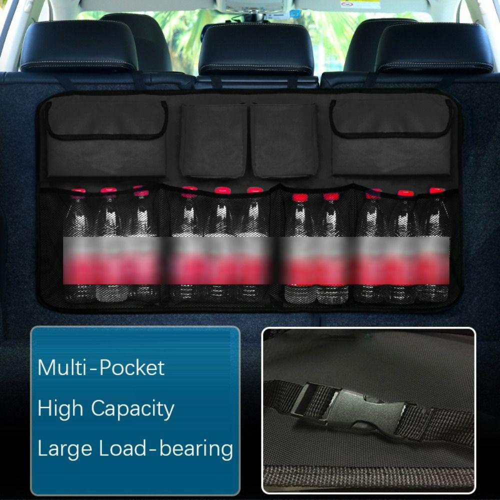 High Capacity Backseat Storage Bag Adjustable Auto Seat Back Hanging Organizer  Universal