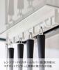Yamazaki Jitsugyo Magnetic Range Hood Hook White Approx. W28XD5XH3.5cm Plate Kitchen Tool Hook Movable Hook 4841
