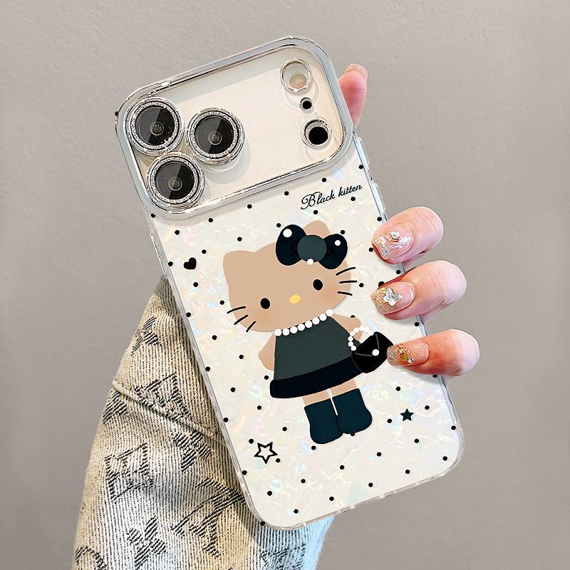 Polka Dot Cat Is Suitable for 11promax Apple Mobile Phone Case Iphone11 with Bracelet 11 Xiaoxiangfeng 11 Cartoon Woman