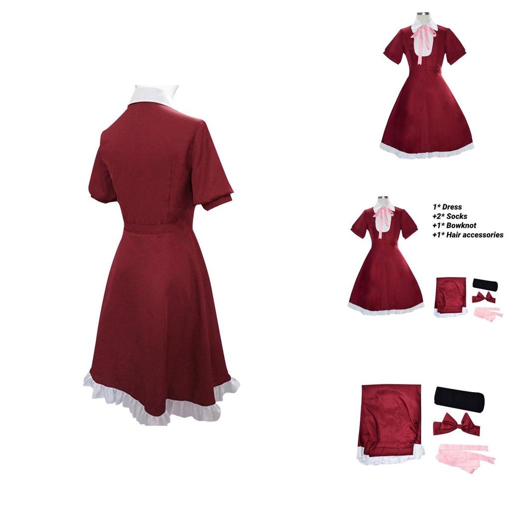 Japanese Anime Inspired Alice Cosplay Outfit Cute Lolita Maid Dress For Women