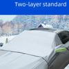 "Car Windshield Snow and Sun Shield: Front Snow Cover & Protection"