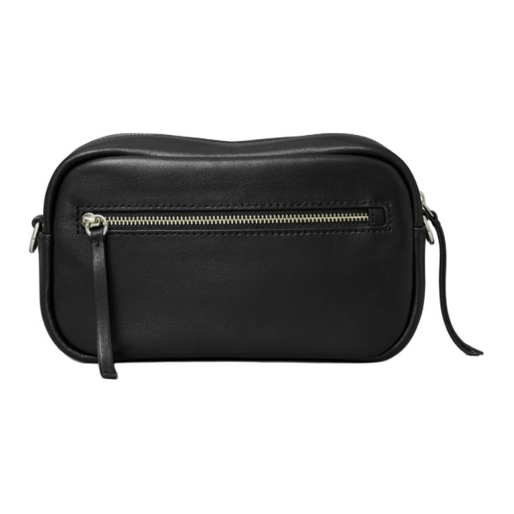 Tory Burch Miller Adjustable Detachable Shoulder Strap 3D Logo Lambskin Mini Crossbody Bag Women Crossbody Bag Black 176661-001