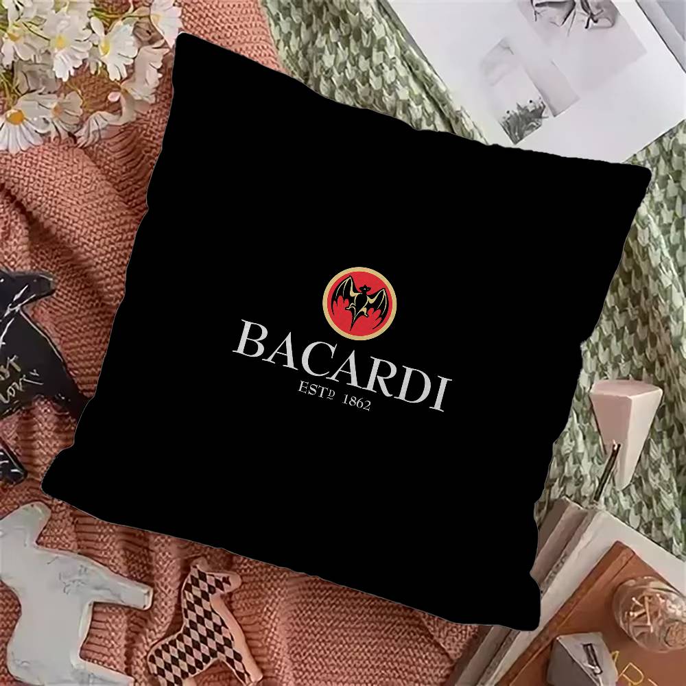 Bacardis Beer Cushion Cover Car Throw Pillow Case For Sofa Car Christmas Gift 40X40Cm 45X45Cm