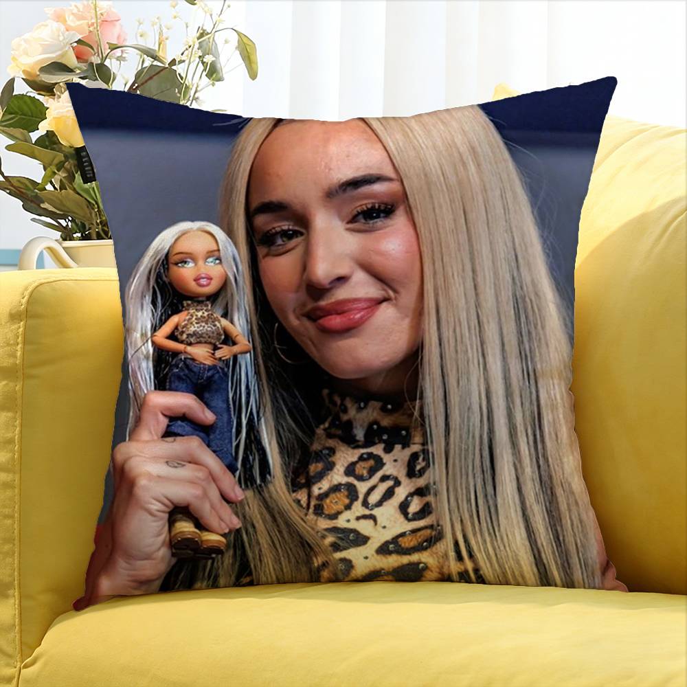 Music Singer Llola Indigo Various Sizes Square Pillow Case For Car Home Bedchamber Decor